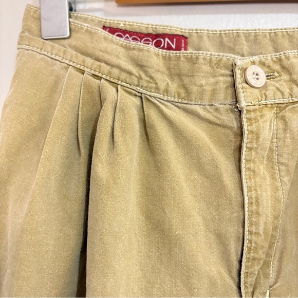 Vintage Sasson Jeans Cuffed Tan Cargo Pants with Dart Details - Picture 10 of 16